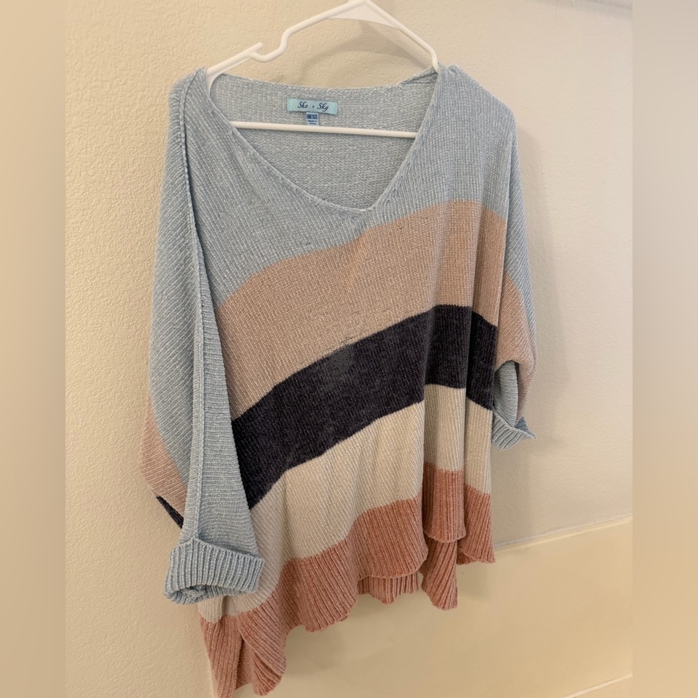 Striped V-Neck Sweater